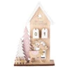 Haus Merry Christmas - Aus Holz - Ca. 16 X 5 X 24,5 Cm