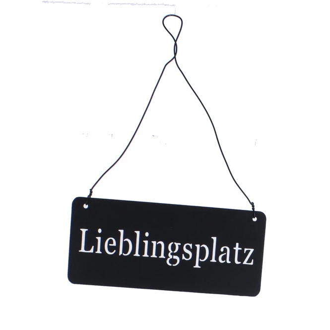 Schild - Lieblingsplatz - Ca. 15 X 6,5 Cm