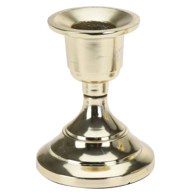 Kerzenständer - Ca. 6 X 6 X 8 Cm - 1 Stück - Gold – Bild 4