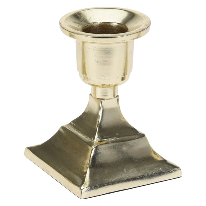 Kerzenständer - Ca. 6 X 6 X 8 Cm - 1 Stück - Gold – Bild 2
