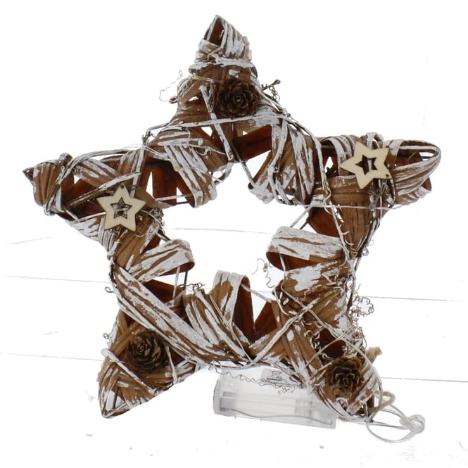 Sternensilhouette Mit LED - Ca. 25 Cm