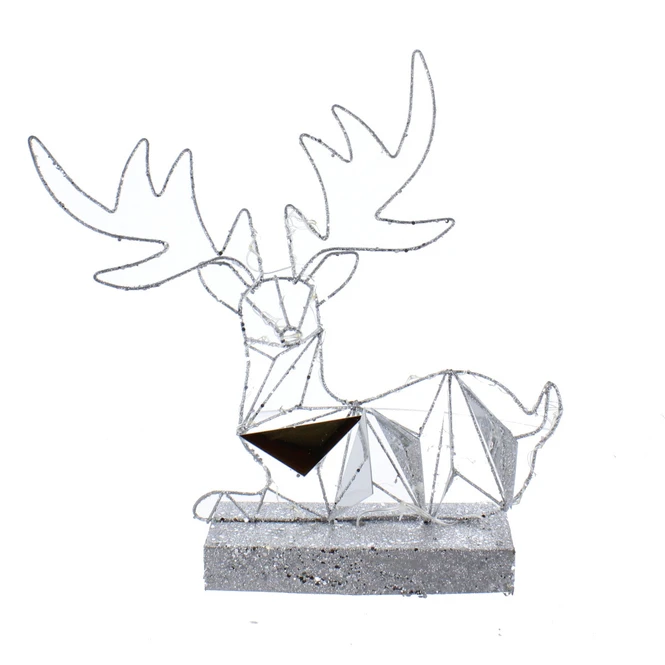 Hirsch Mit LED - Ca. 19 X 38 Cm