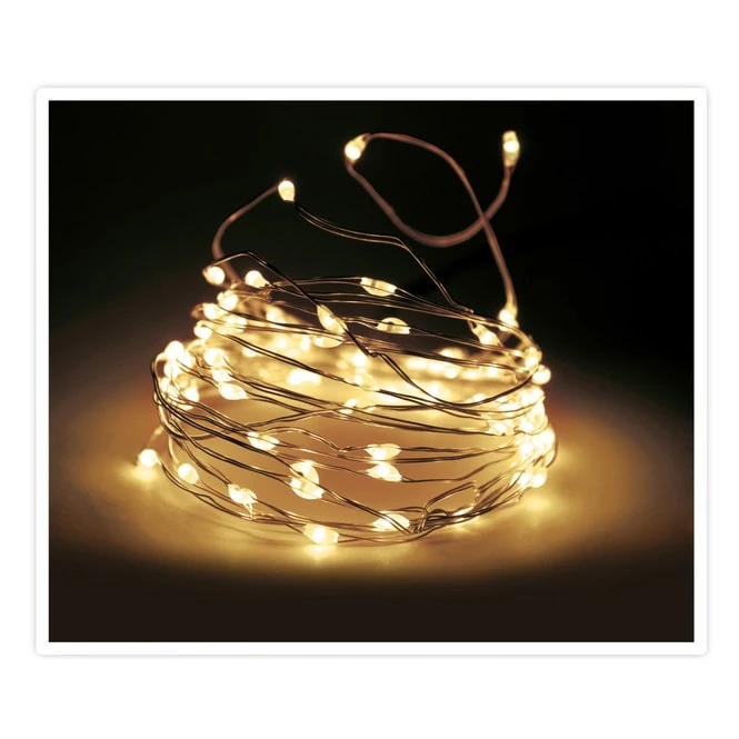 100er LED-Lichterdraht - Ca. 990 Cm - Silber â Bild 3