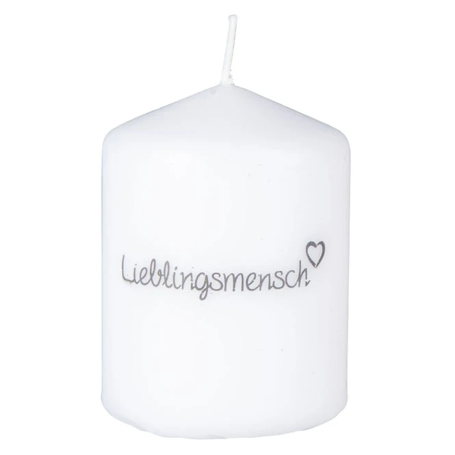 Out Of The Blue Stumpenkerze - Lieblingsmensch - Ca. 6 X 8 Cm â Bild 2