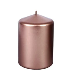 Stumpenkerze - Antik - Ca. 7 X 10 Cm - Roségold