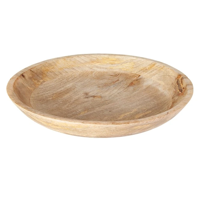 Dekoschale - Aus Holz - Ă = Ca. 40 Cm