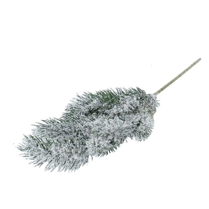 Tannenzweig Verschneit - Aus Kunststoff - 51 Cm