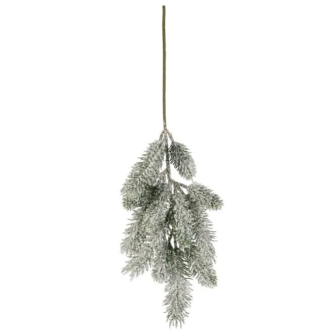 Tannenzweig Verschneit - Aus Kunststoff - 68 Cm