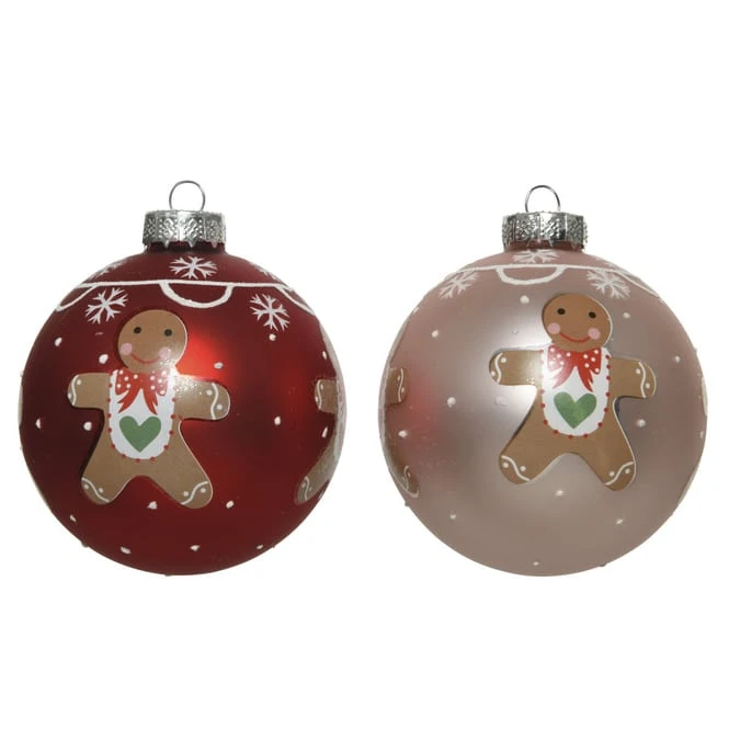 Christbaumkugel - Lebkuchenmännchen - Ø = Ca. 8 Cm - 1 Stück – Bild 2