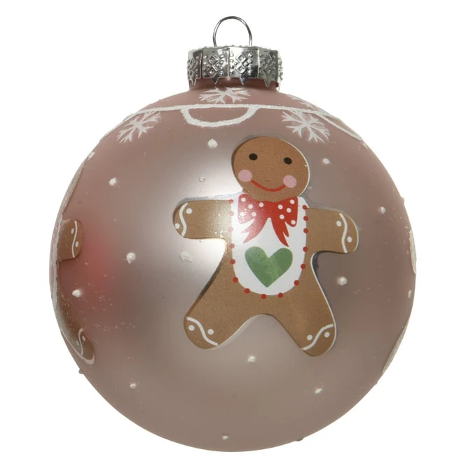 Christbaumkugel - Lebkuchenmännchen - Ø = Ca. 8 Cm - 1 Stück – Bild 3