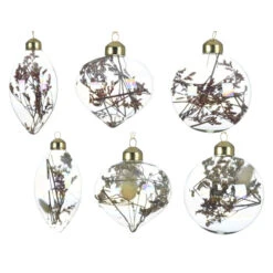 Christbaumkugel - Schleierkraut - Aus Glas - Ă = Ca. 8 Cm - 1 StĂŒck