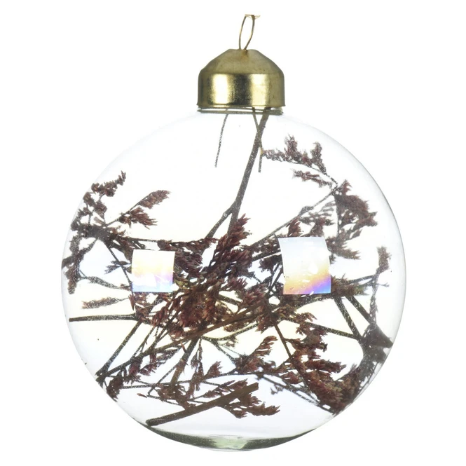 Christbaumkugel - Schleierkraut - Aus Glas - Ø = Ca. 8 Cm - 1 Stück – Bild 3