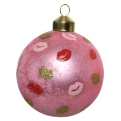 Christbaumkugel - Kussmund - Ă = Ca. 8 Cm - 1 StĂŒck