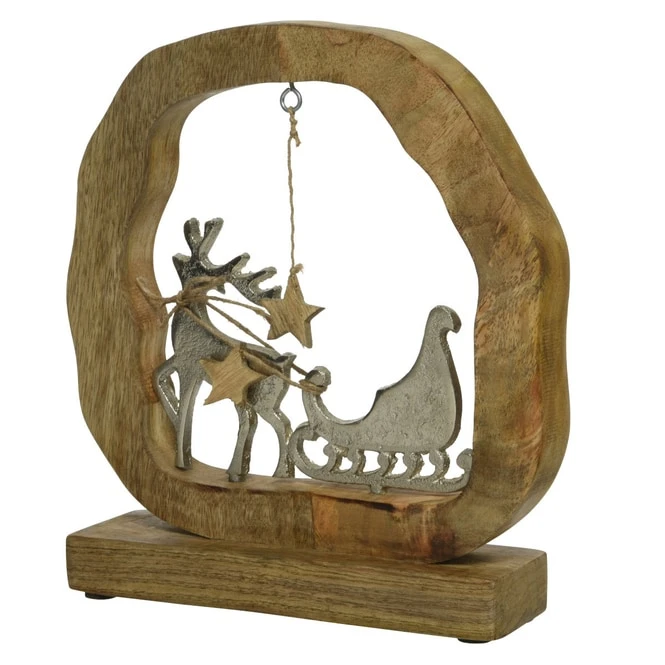 Standdeko - Rentier - Aus Holz - Ca. 21 X 5 Cm - 1 StĂŒck â Bild 3