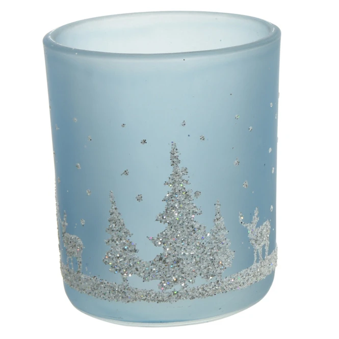 Teelichtglas - Weihnachten - Ca. 7 X 8,5 Cm - 1 StĂŒck