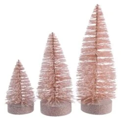 Tannenbaum-Set - Rosa - 3-teilig