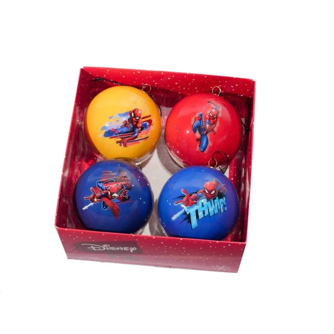 Christbaumkugeln - Spiderman - 4 StĂŒck