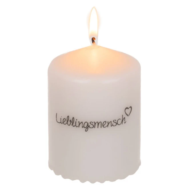Out Of The Blue Stumpenkerze - Lieblingsmensch - Ca. 6 X 8 Cm â Bild 3