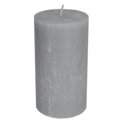 Stumpenkerze - Rustic - Ca. 7 X 13 Cm - Grau