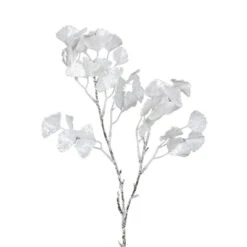 Kunstblumen - Ginko - Weiß - Ca. 57 Cm