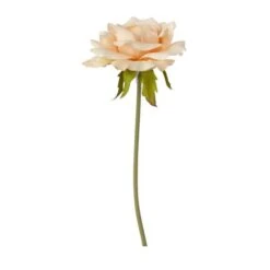 Kunstblume - Rose - Lachsfarben - Ca. 23 Cm