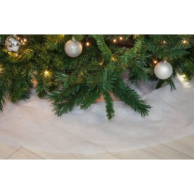 Schneedecke - Ă = Ca. 147 Cm - Mit Glitzer