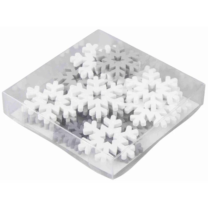 Streudeko - Schneeflocken - 24 Teile - Weiß