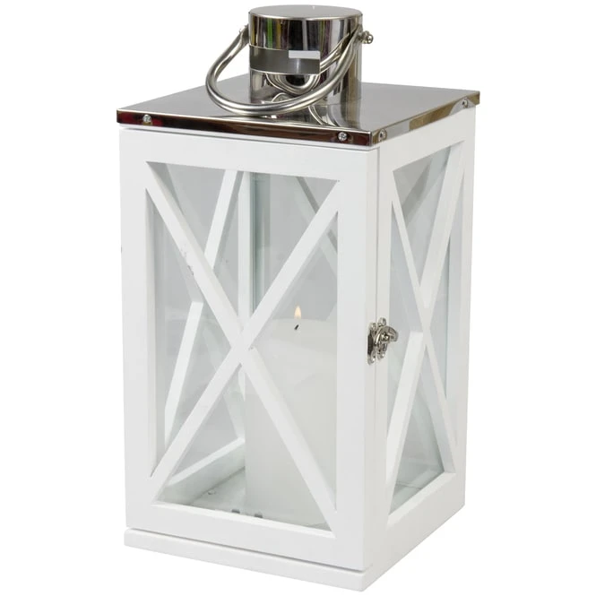 Windlicht - Aus Holz - 24,5 X 24,5 X 51 Cm – Bild 2