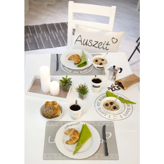 Tablett - I Love My Home - Aus Holz - Verschiedene Größen – Bild 3