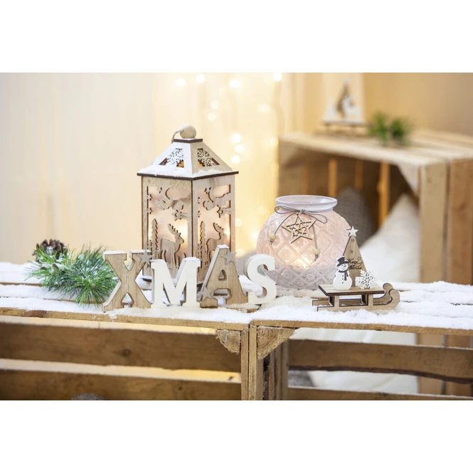 Deko-Schriftzug - XMAS - Aus Holz - 24 X 2,5 X 8,5 â Bild 2