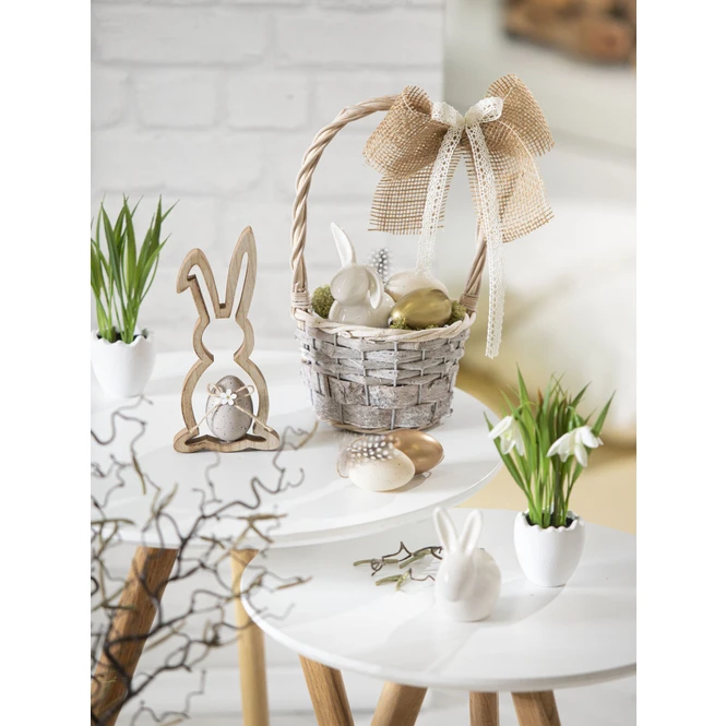 Dekohase - Aus Keramik - 8,5 X 7,5 X 11 Cm