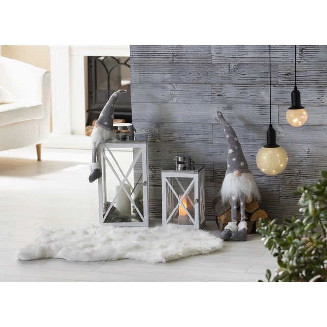 Windlicht - Aus Holz - 18 X 18 X 36 Cm – Bild 2