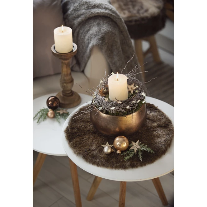 Kerzenständer - Aus Holz - Ca. 11 X 25 Cm - 1 Stück – Bild 2