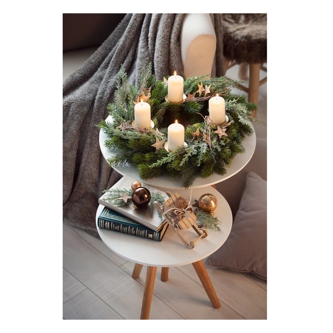 Halter Für Adventskerzen - Ca. 7 Cm - 4 Stück - Gold – Bild 2