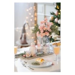 Teelichtglas - BĂ€ume - Ca. 7,5 X 7,5 X 8 Cm