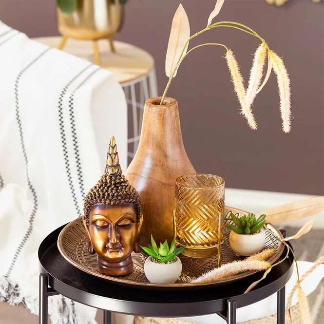 Buddha - Aus Polyresin - Ca. 12,5 X 11 X 24 Cm – Bild 2