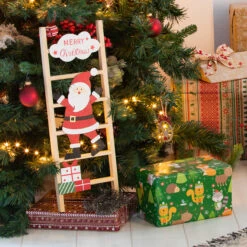 Dekoleiter - Aus Holz - Ca. 17 X 2 X 48 Cm