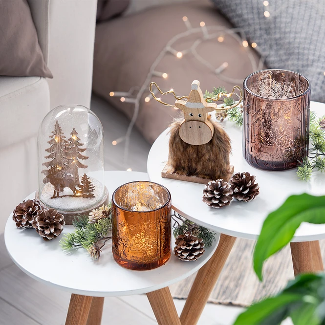 Tannenzapfen Mit Kunstschnee - Aus Holz - Ca. 6 Cm - 8 StĂŒck