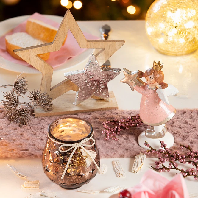 Dekosterne - Aus Holz - Ca. 19,5 X 6 X 19 Cm â Bild 2