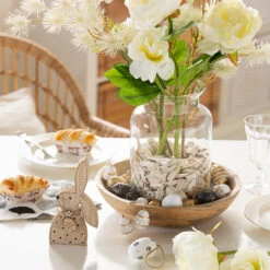 Dekohase - Aus Holz - Ca. 9 X 2 X 18 Cm