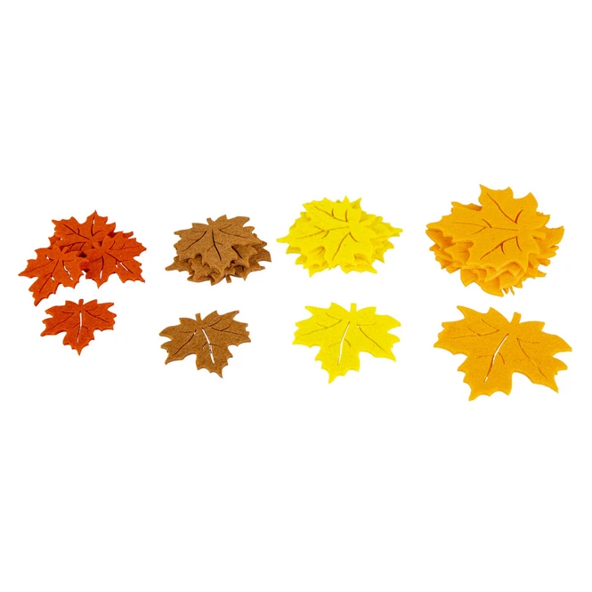 Streudeko - HerbstblĂ€tter - Aus Filz - 24-teilig â Bild 2
