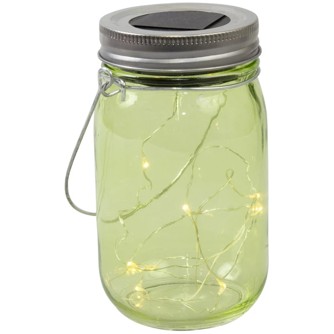 LED-Solarlampe - Aus Glas - 8 X 14 Cm - 1 StĂŒck â Bild 2