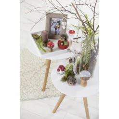 Tablett - Aus Holz - Ca. 30 X 30 X 3 Cm - In Weiß